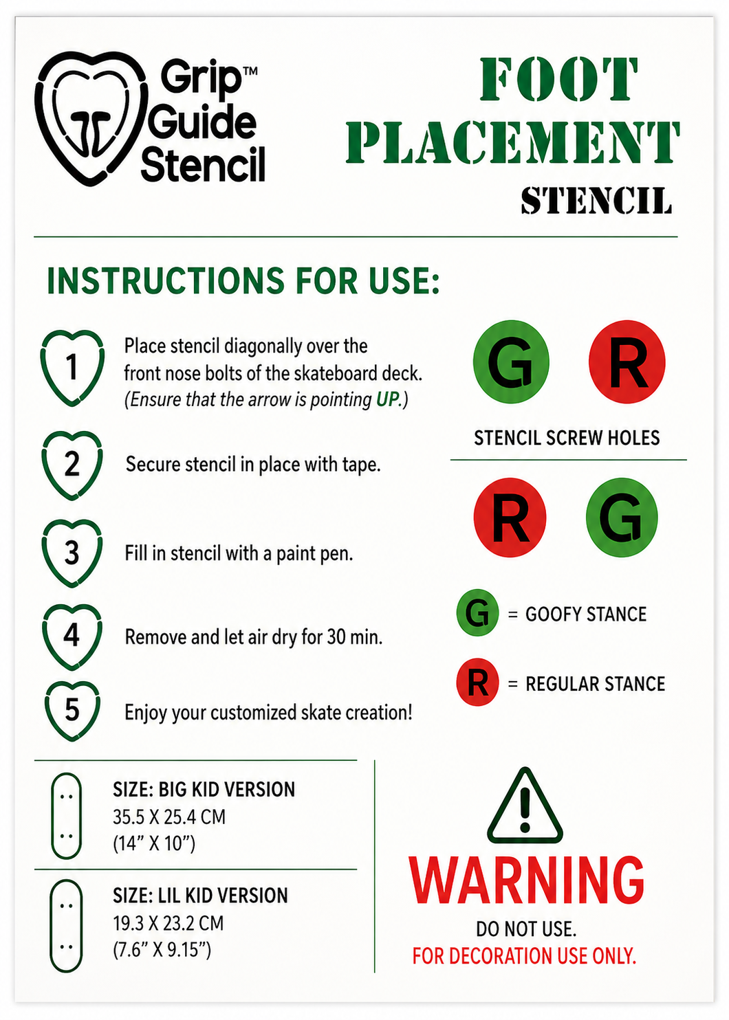 Grip Guide Stencil – Little Kid Version